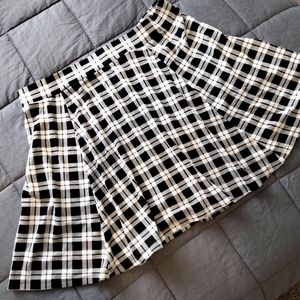 Checkered Skater Skirt